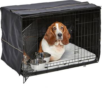 MidWest Homes for Pets Intermediate Double Door iCrate Starter Kit