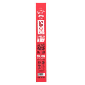 Chomps Grass-Fed Beef Jerky Sticks (Original)