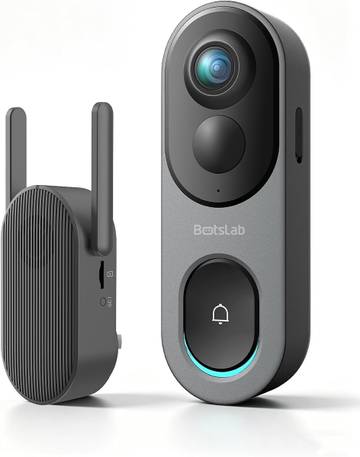 BOTSLAB 5MP Doorbell Camera Wireless, No Subscription, 32GB SD Card