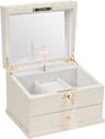 Lihou PapaQ Wooden Ballerina Medium Musical Jewelry Box with Mirror and Lock
