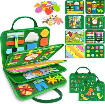 Montessori Busy Book - Toddler Activity Busy Book
