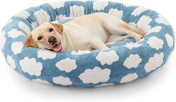Luxury Donut Dog Bed, 30 Inches Round, Medium