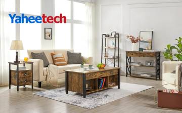 Yaheetech Drafting Table with Storage & Stool