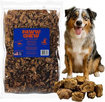 STEWART 100% NATURAL BEEF LUNG MUSCLE DOG CHEWS, SINGLE INGREDIENT, 7 COUNT