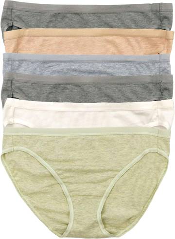 Organic Cotton Stretch Bikini Underwear 6-Pack