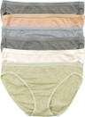 Organic Cotton Stretch Bikini Underwear 6-Pack