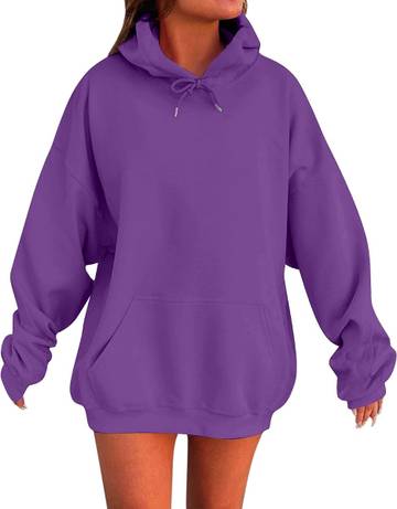 Womens Plus Size Lightweight Hoodie Sweaters Long Sleeve Fall Tops L-4XL