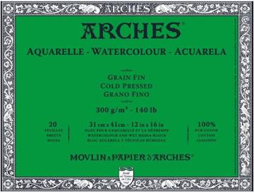 Arches Aquarelle Watercolor Paper Pad