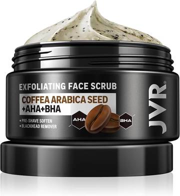 Rawnட்டுalis Men's Alkaline Dead Sea Salt Scrub Facial Polish & Exfoliator