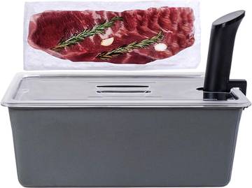 VAESKE Large Sous Vide Container with Lid and Insulating Sleeve