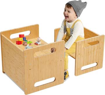 Bobo&Boo Bamboo Kids 5 Piece Dining Set