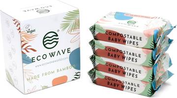 Eco Wave Baby Wipes, Unscented, Hypoallergenic