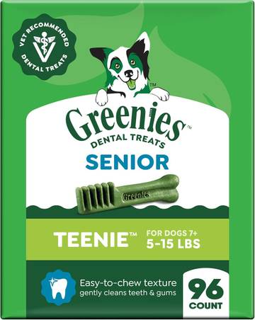 Greenies Senior Teenie Size Adult Natural Dental Dog Treats