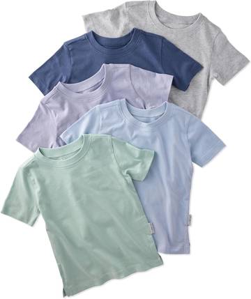 Butterblu London Taylor 5-Pack Short Sleeve T-Shirts, 100% Organic Cotton
