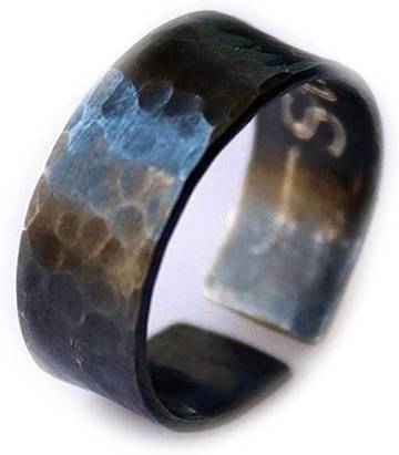 Angelo's Artisan Hammered Men's Ring