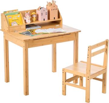 Natural Source Kids Desk and Chair Set
