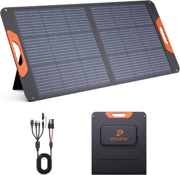ZOUPW 100W Portable Solar Panel for Power Station