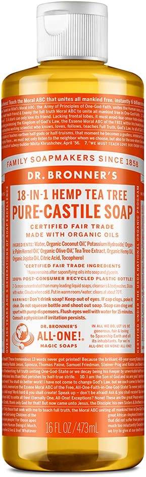 Dr. Bronner's 18-in-1 Hemp Pure-Castile Liquid Soap