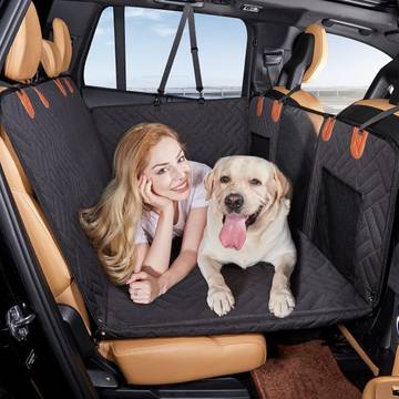 YJGF Hard Bottom Dog Car Seat Cover for Back Seat