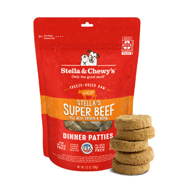 Stella & Chewy's Freeze-Dried Raw Dinner Patties - Dandy Lamb Recipe - High Protein Grain-Free Puppy & Dog Food - Perfect For Picky Eaters - 25 oz