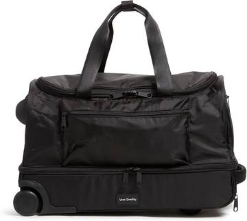 Recycled Ripstop Foldable Rolling Duffel Bag