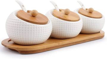 Copper Condiment Jar Set