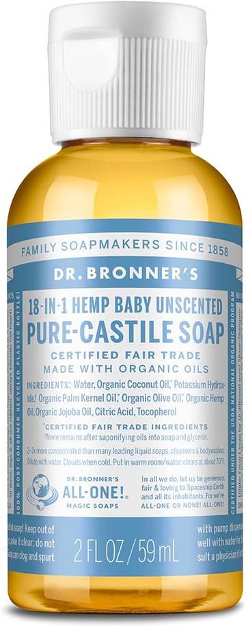 Dr. Bronner's Unscented Pure-Castile Liquid Soap