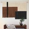 Macrame Wall Hanging Large Dip Dyed Brown Boho Fiber Art Decor