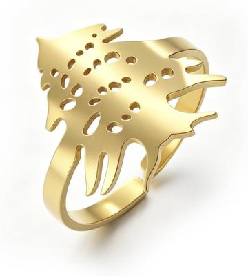 Men's länger Leben Recycled Stainless Steel Ring