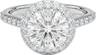 Lab Grown Diamond Halo Engagement Ring, 1.0 Carat, 14K White Gold