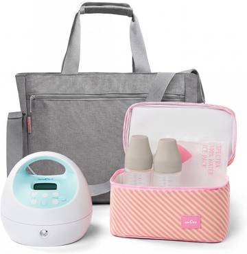 Spectra Baby S1 Plus Electric Breast Milk Pump with Tote, Bottles & Cooler