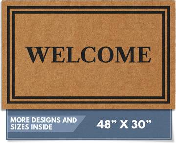 Natural Coco Coir Non-Slip Doormat