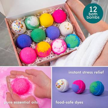 Natural, Non-Toxic & Organic Bath Bomb Gift Set