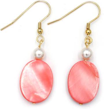 Art Deco Coral Earrings