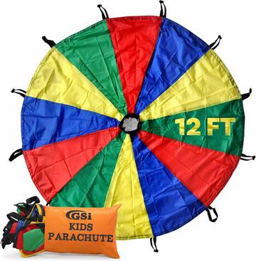 Kids Rainbow Parachute 6 ft to 35 ft