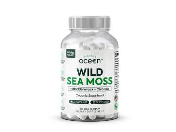 Organics Ocean Wild Sea Moss with Bladderwrack & Chlorella