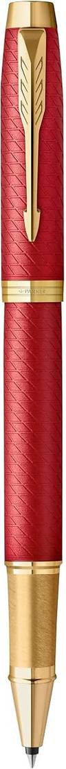 Parker IM Rollerball Pen Premium Red Lacquer with Gold Trim