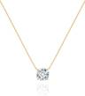 14k Gold Solo Diamond Necklace