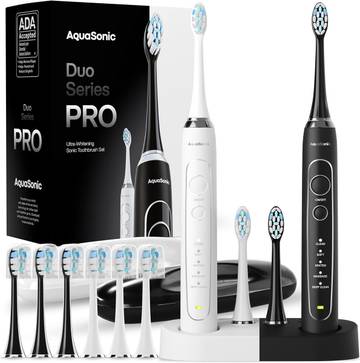 AquaSonic Duo Series PRO Oscillating Electric Toothbrush