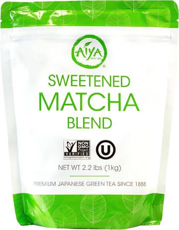 Aiya Sweetened Matcha Blend Powder - Matcha Latte Powder 1kg Bag