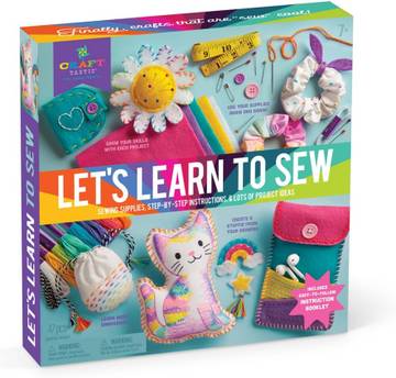 Felt Sewing Kit for Kids - Learn to Sew DIY Projects for Girls & Boys, Ages 7-10