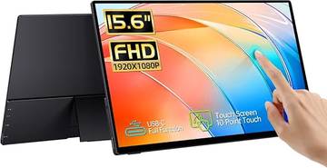 CAPERAVE 15.6'' FHD Portable Monitor Touchscreen