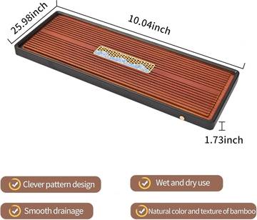 JIKUGO Bamboo Tea Tray Japanese Tea Set
