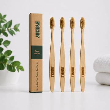  barsolid Bamboo Toothbrush - Medium Bristles, Biodegradable and Compostable