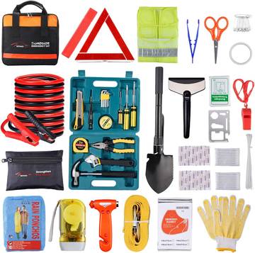 Roadside Emergency Car Kit for Auto, Vehicle Safety Assistance