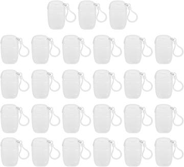 Minkissy 27PCS Mini Empty Travel Hand Bottles with Keychain