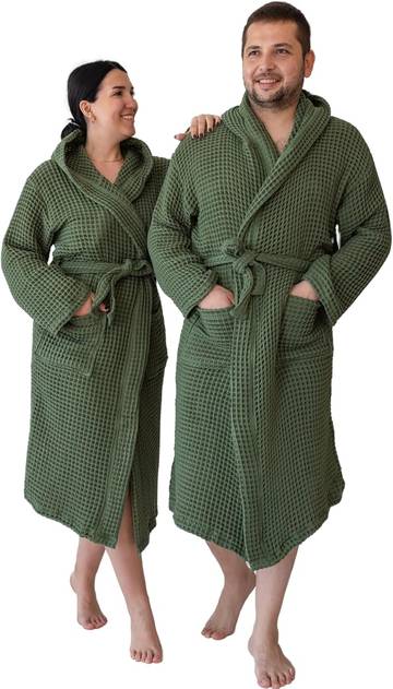 Organic Cotton Waffle Robe