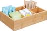 Bamboo Tea & Food Storage Organizer Container Box