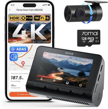 70mai 4K Dash Cam Front and Rear
