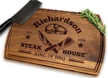 Custom Engraved Cutting Board for Dad